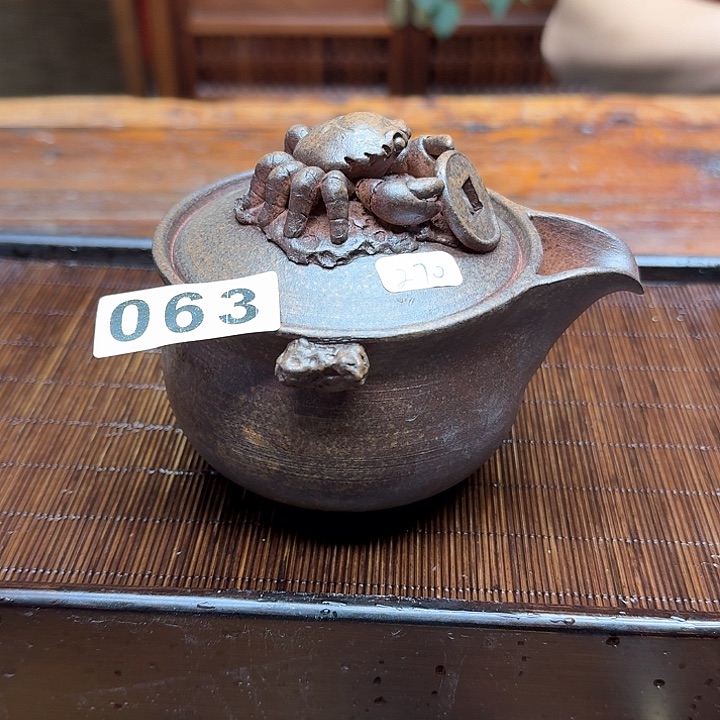 纯手工制作粗陶茶具