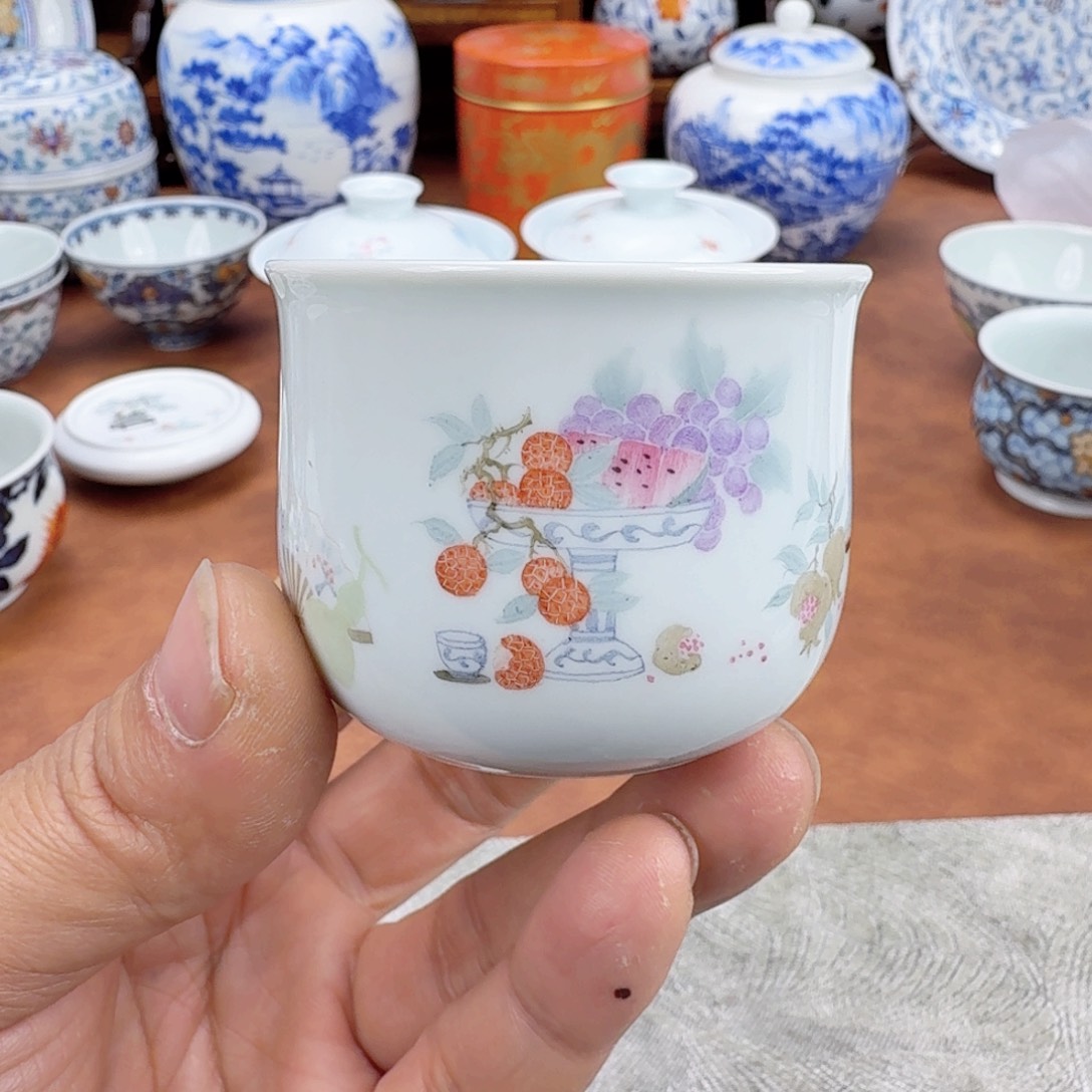 摆件陶瓜果清供单杯