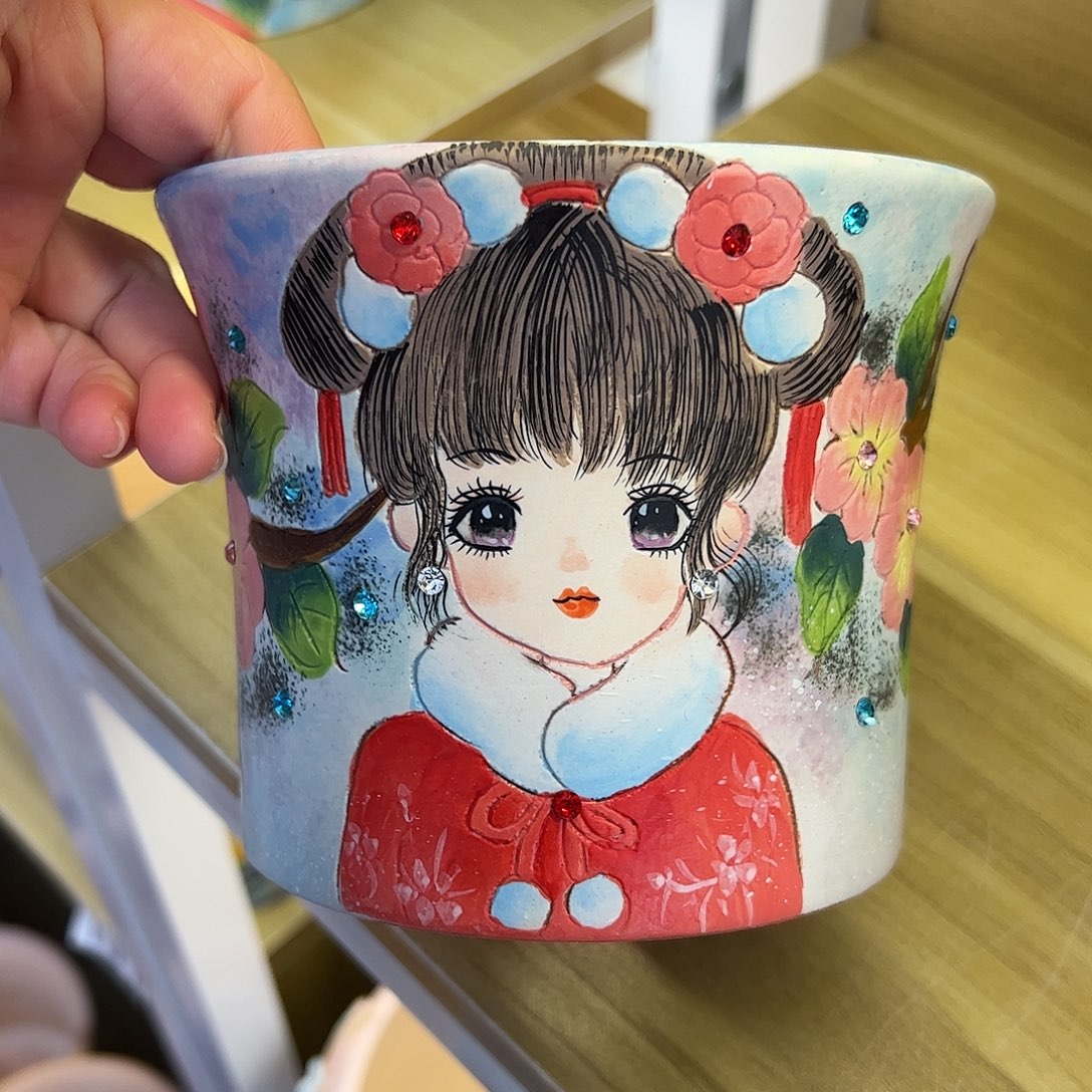 景德镇陶瓷花盆景德镇陶瓷花盆