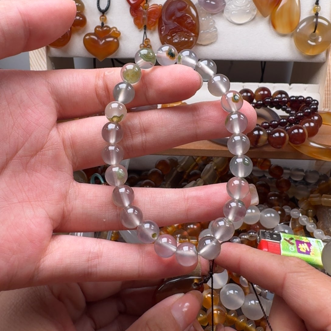 玛瑙/玉髓手链合金001