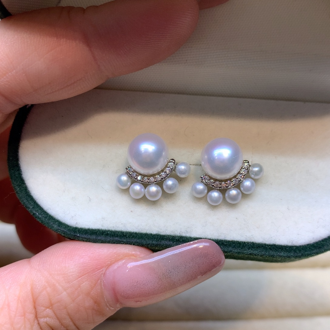 未镶嵌耳饰淡水珍珠