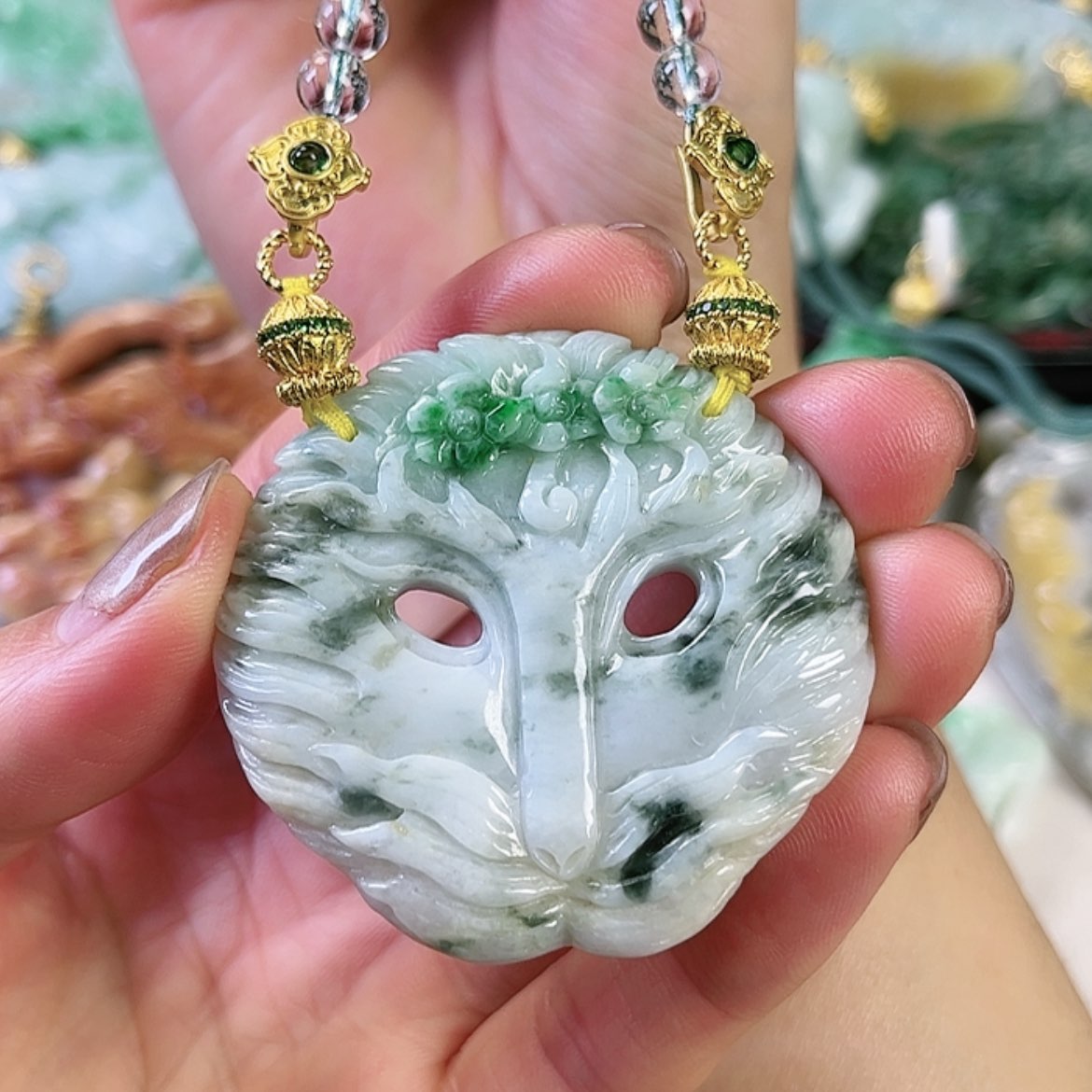 【闪购商品】翡翠颈饰未镶嵌挂件