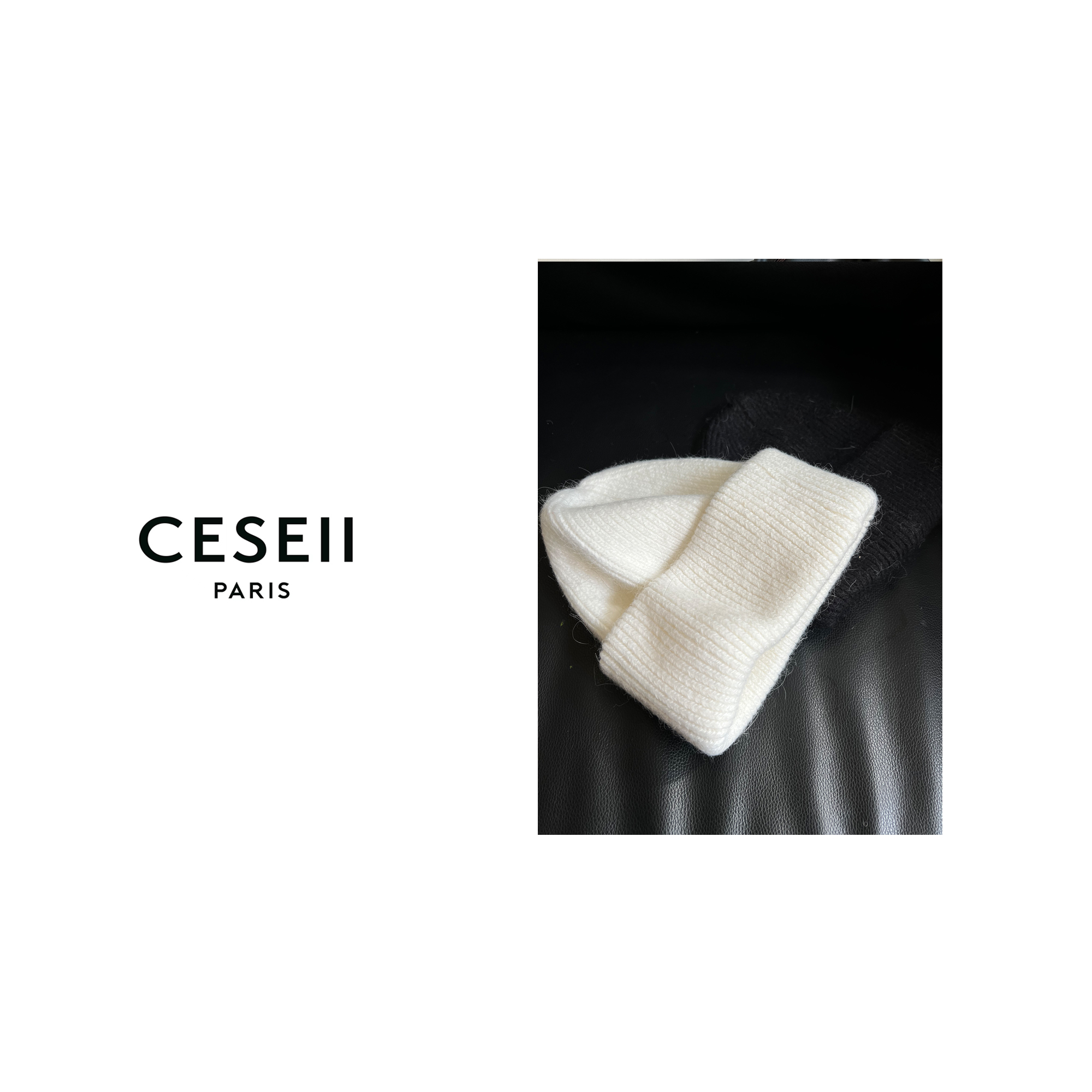 【XJ1398】CESEII时尚百搭男女同款保暖厚实显脸小毛线帽