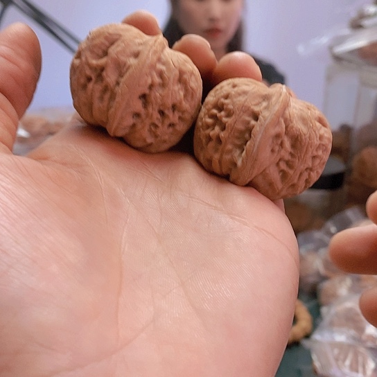 【闪购商品】把件文玩核桃40平谷元宝尖黄