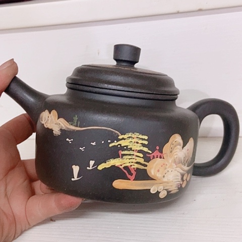 茶杯绿泥宜兴紫砂全手工制作