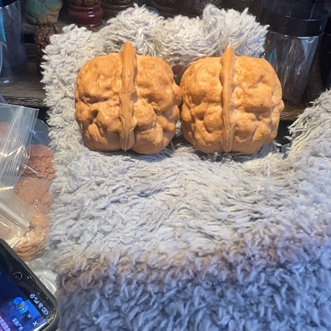 文玩核桃把件金蟾疙瘩包带彩39+