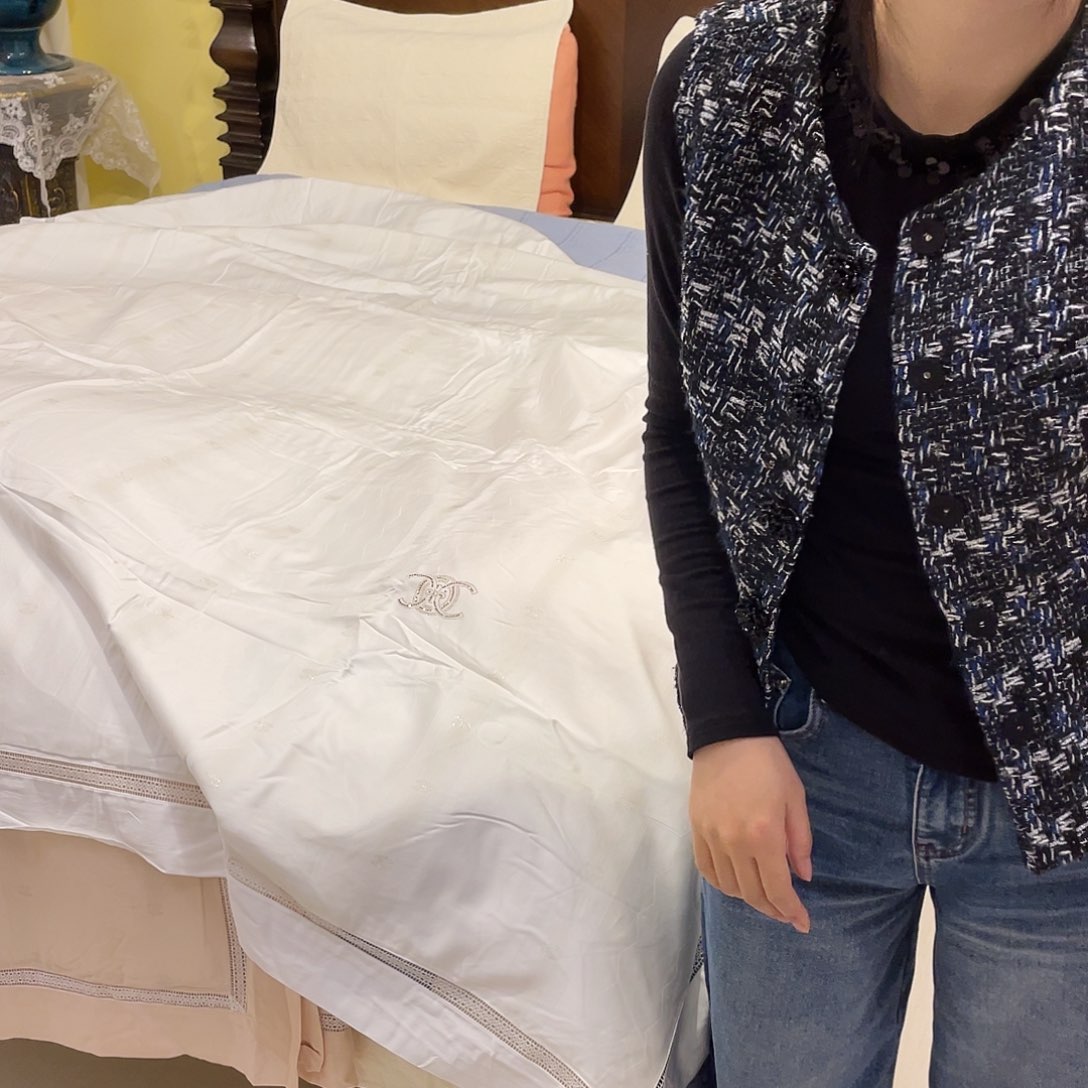 平***意棉天丝白色夏被福利