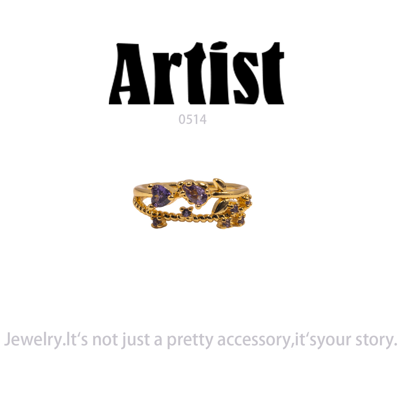 镀K金  Artist  戒指~0514