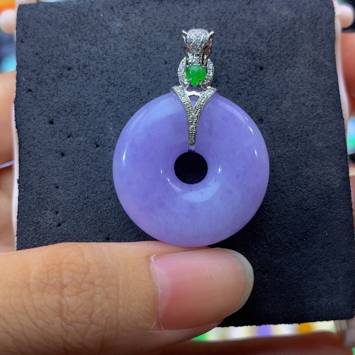 18K金镶嵌手链翡翠翡翠