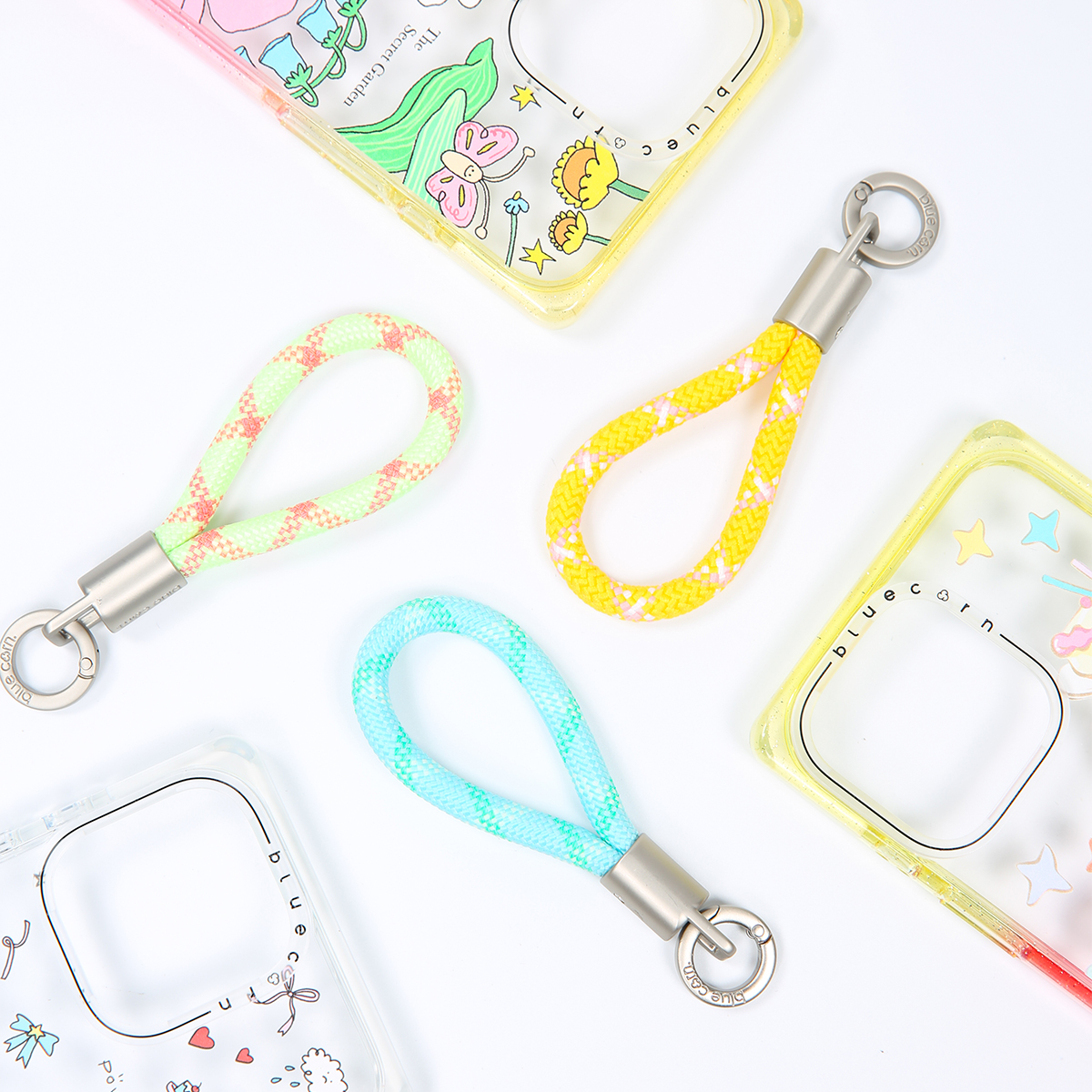 bluecorn 伊亚伊原创时尚百搭精致可爱7mm钛色五金超mini手机挂绳