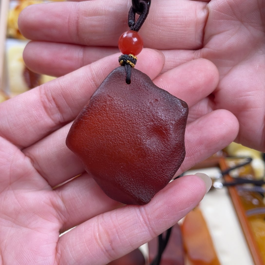 蜜蜡项链未镶嵌12.8克