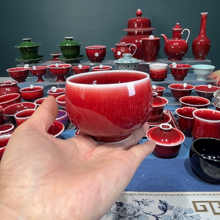 景德镇浅行窑大罗汉杯