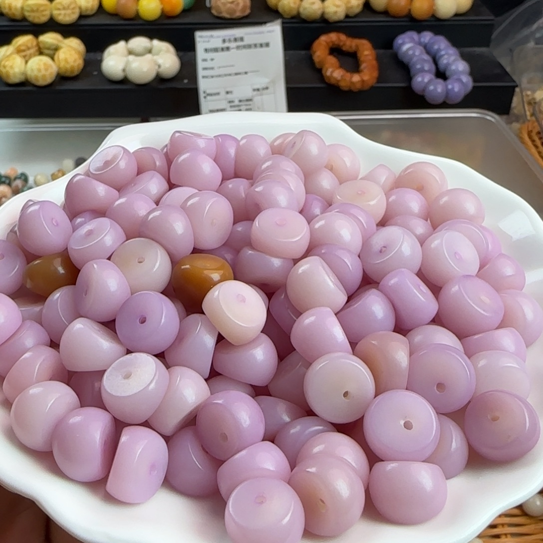 手串菩提根/象牙果微瑕疵卡12-13蒜瓣大肠100颗