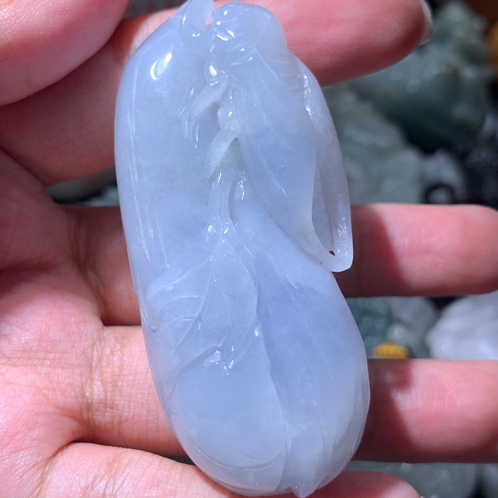 翡翠未镶嵌颈饰保真天然a货翡翠