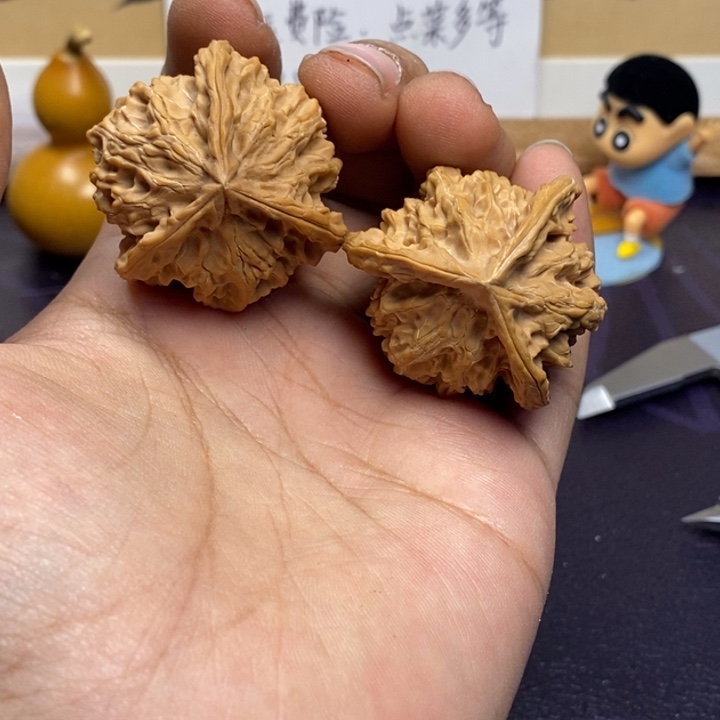 文玩核桃吊坠38全品盘山三棱