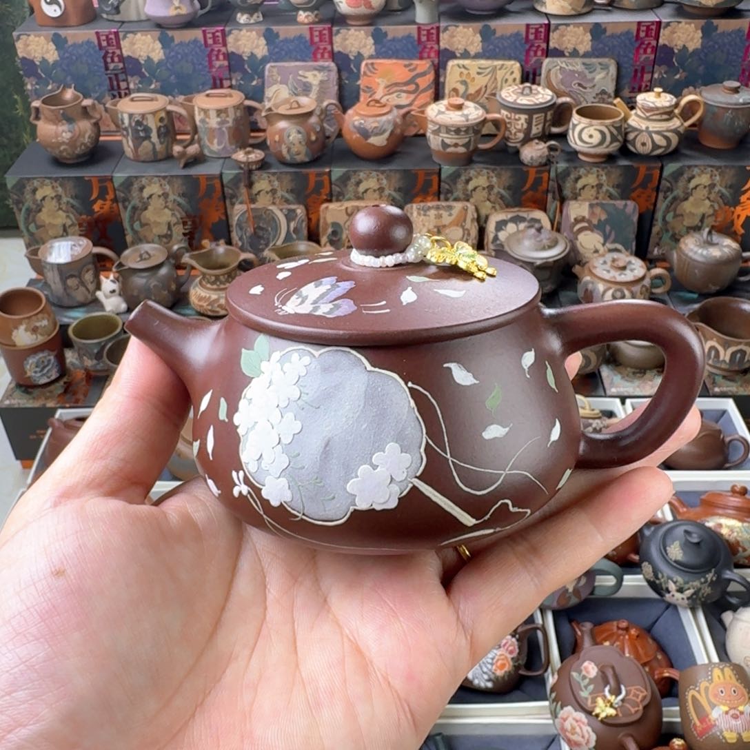 茶壶紫砂200cc原矿精工半手
