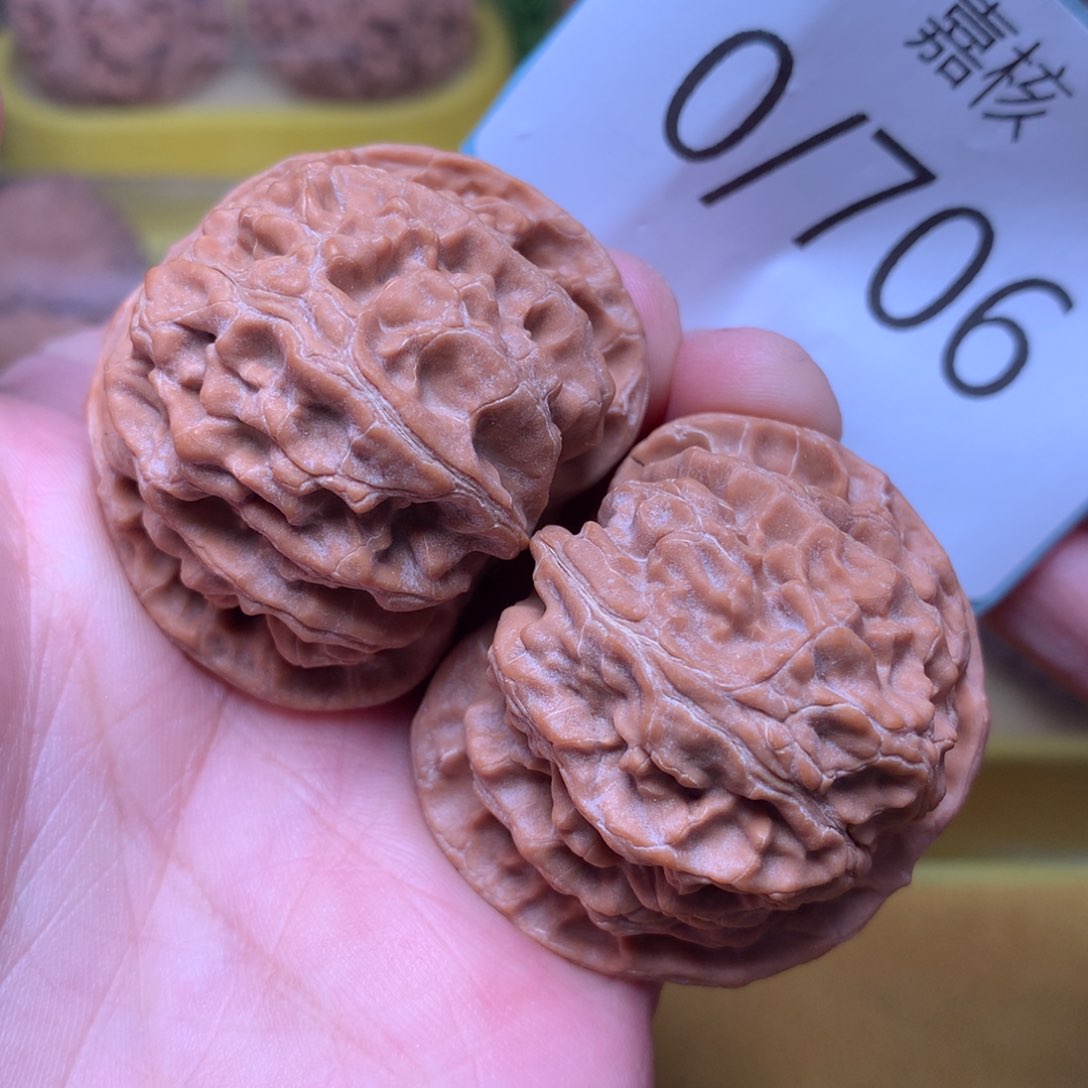文玩核桃把件肉球苹果41