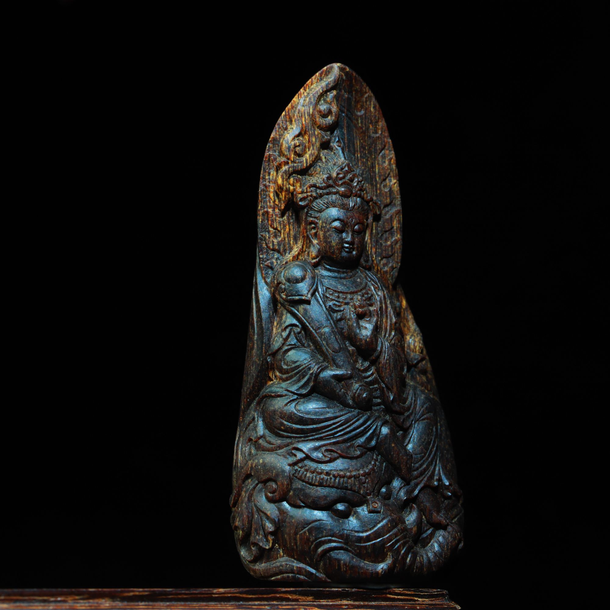 阿九沉香 新款 惠安糖结沉水（菩贤菩萨 ）挂坠 12g 全品满油·厚实