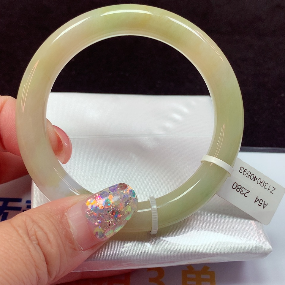 【闪购商品】翡翠手镯未镶嵌天然翡翠手镯54