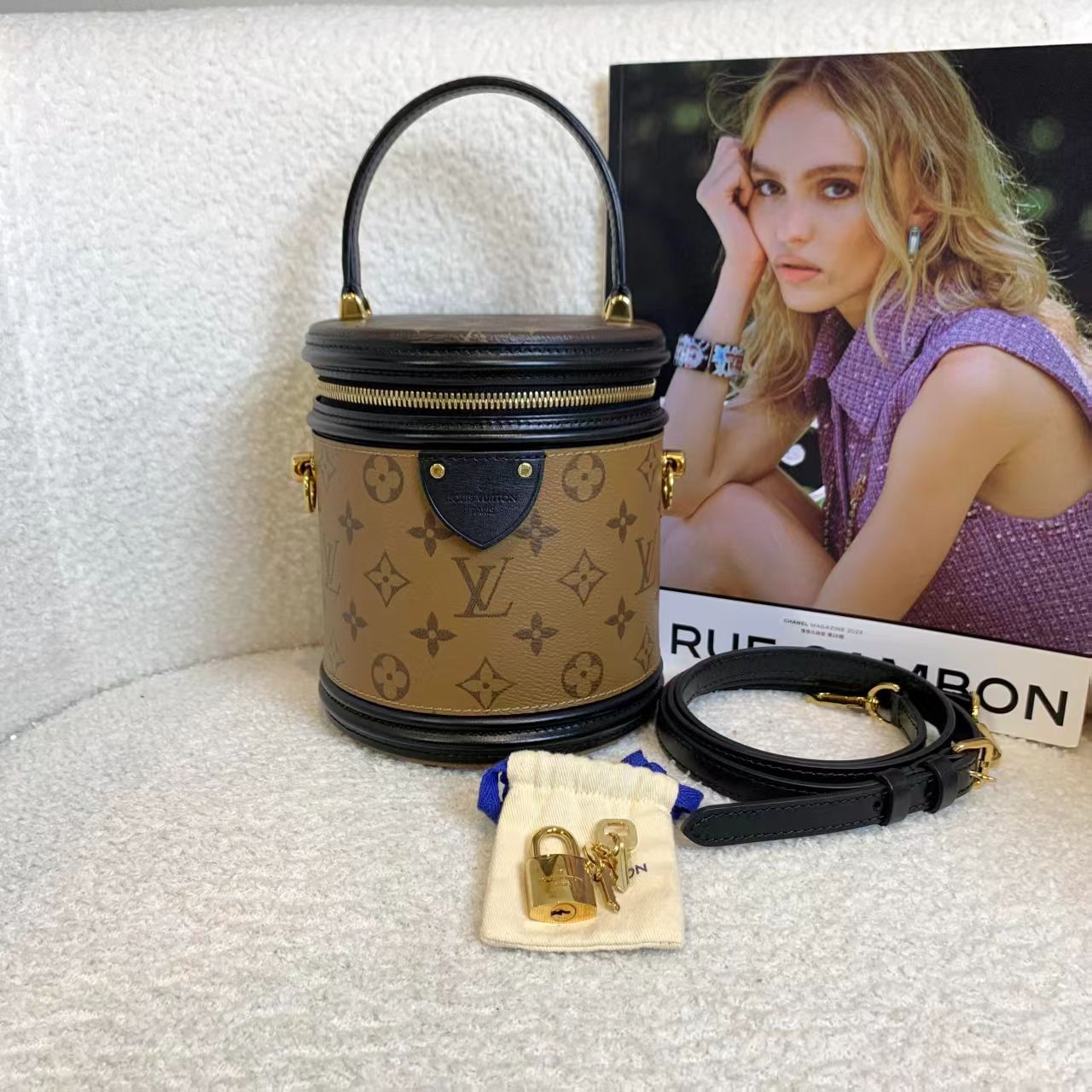 99新 LouisVuitton/路易威登 壹臻楠楠/老花发财桶 51501766