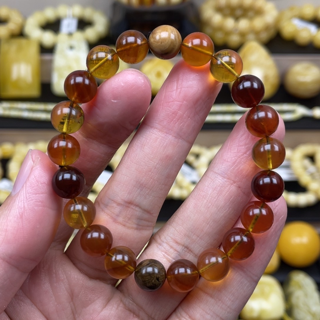 琥珀裸石未镶嵌琥珀蜜蜡
