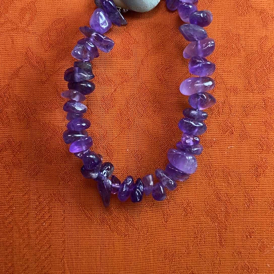 紫晶手串未镶嵌手串