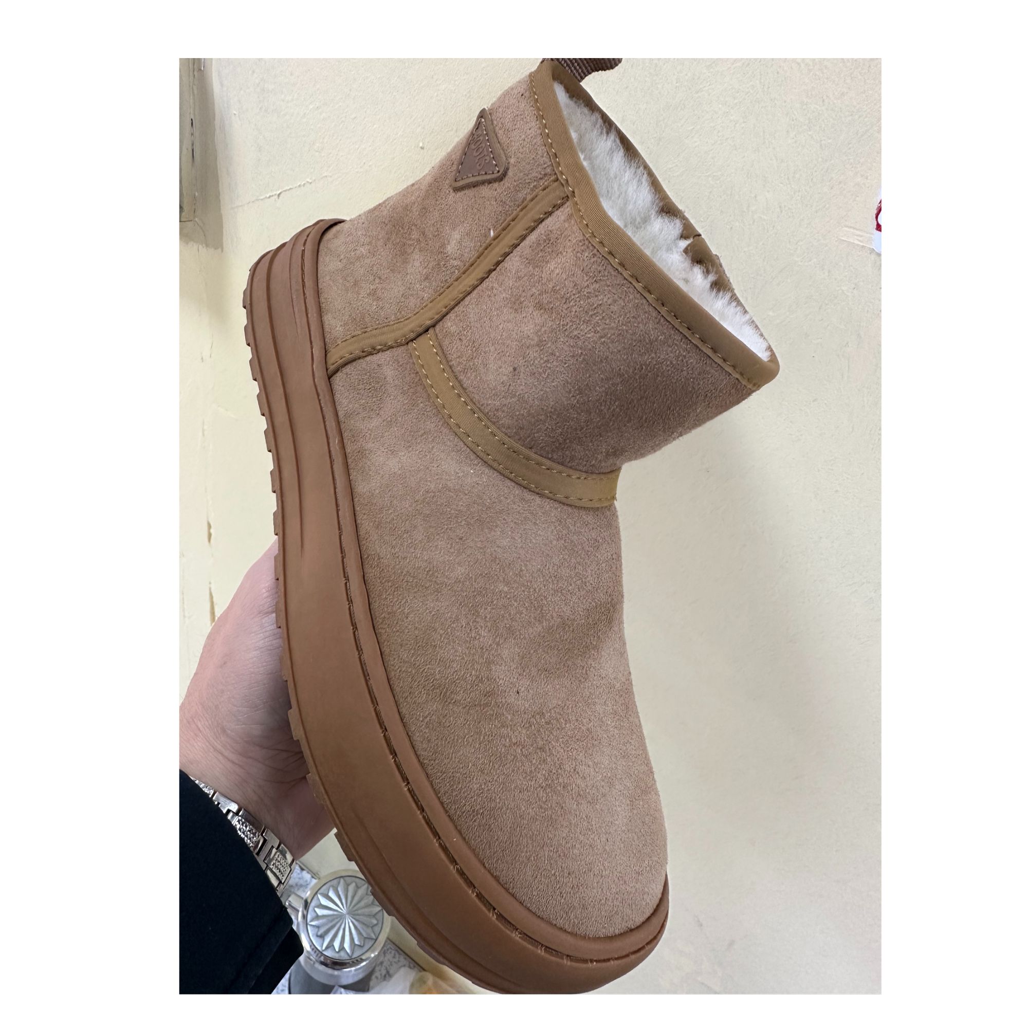 男款羊皮毛一体加厚保暖雪地靴7755 666