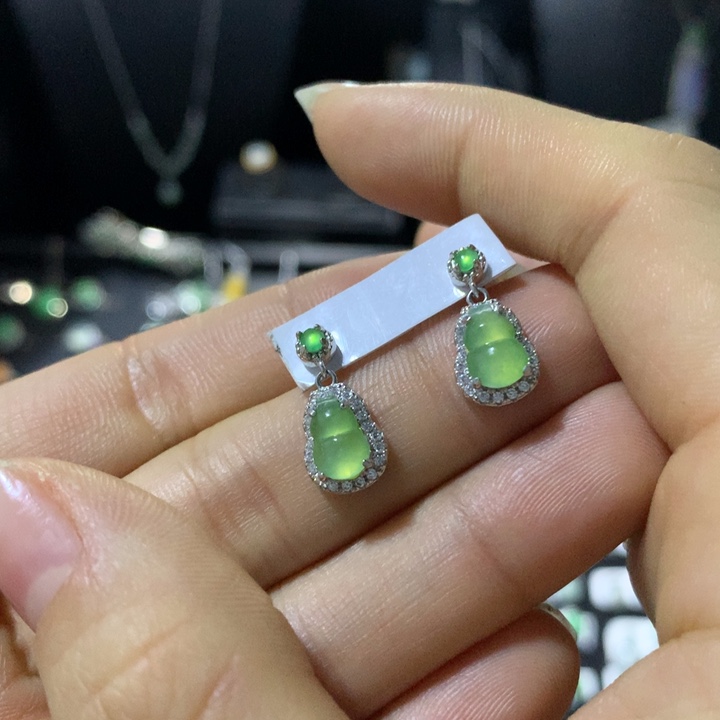 翡翠银S925镶嵌戒指