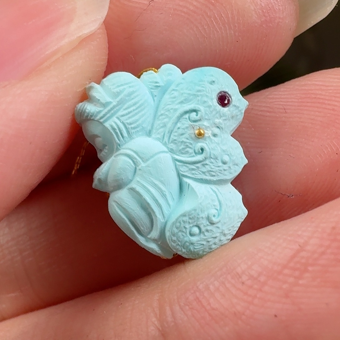 绿松石珠宝奇石未镶嵌