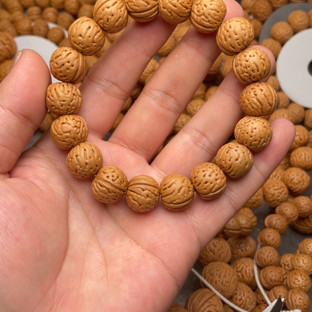 隋***良桃核手串桃核金丹闪70