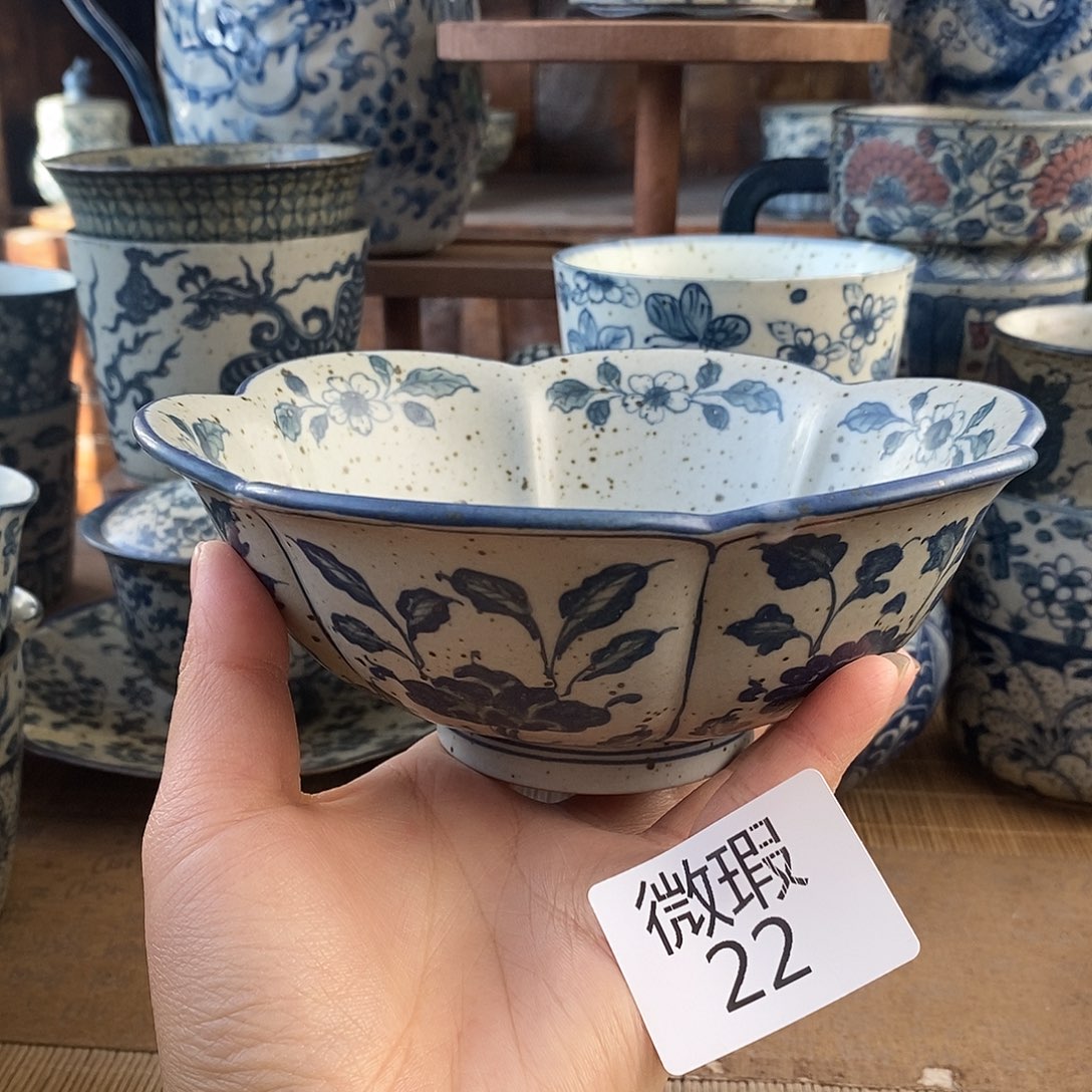 陶手工手绘青花高温陶瓷