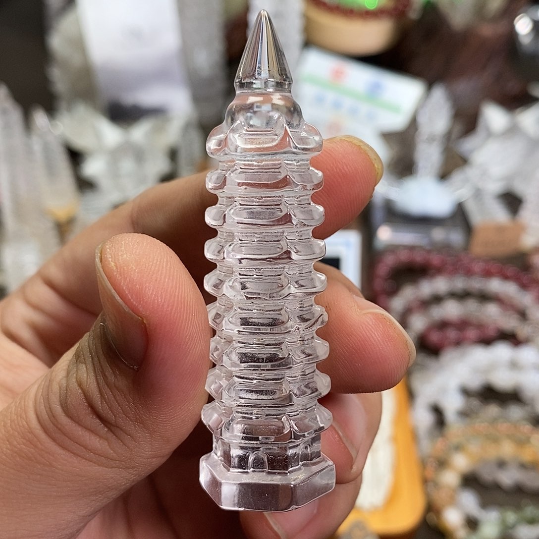 水晶摆件未镶嵌文昌塔26号