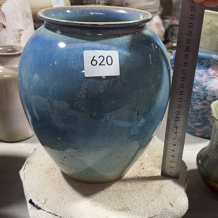 陶摆件620 高24，内口12，有孔