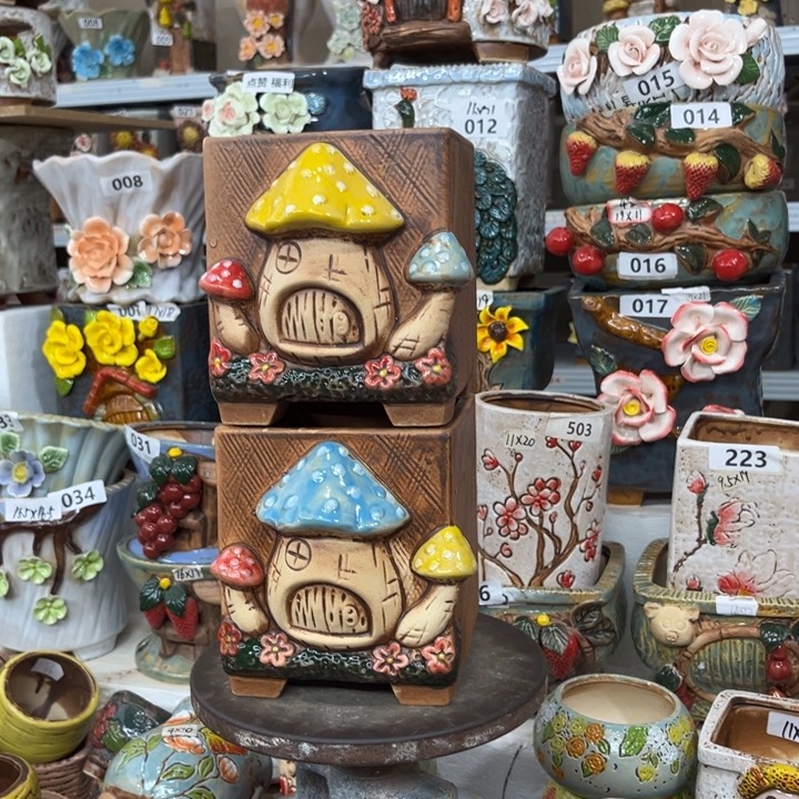 紫砂花盆粗陶材质多肉花盆