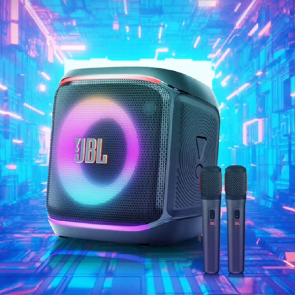 JBLPartybox音乐战将2代欢唱版蓝牙音箱户外家用K歌音响便携式