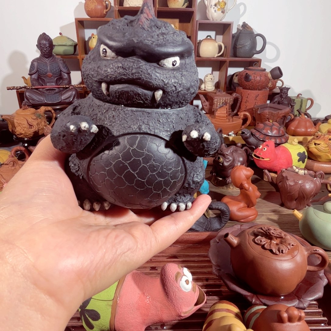 紫砂茶壶小*袋纯手工制作过程非常