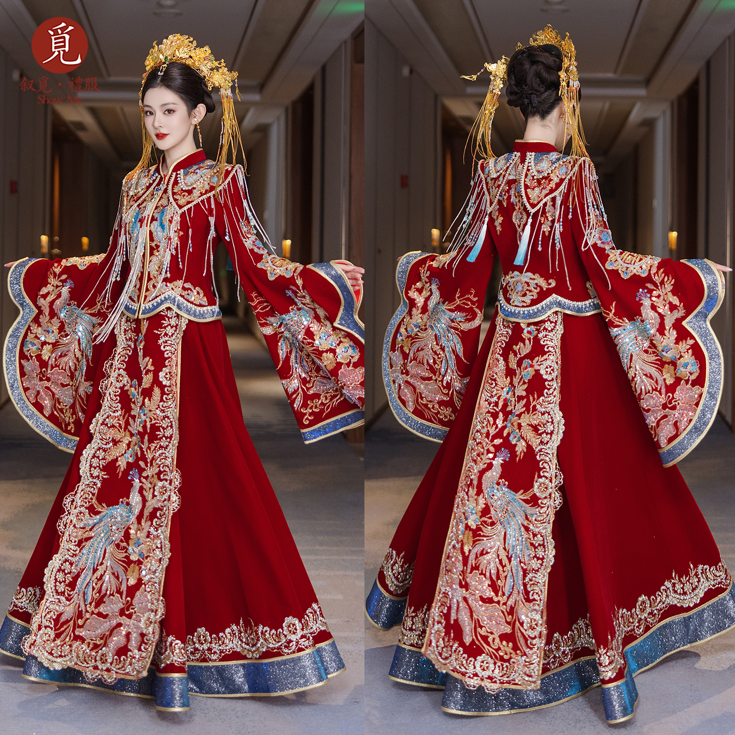 重工秀禾服2025新款高端中式婚服新娘结婚礼服嫁衣敬酒服凤冠霞帔