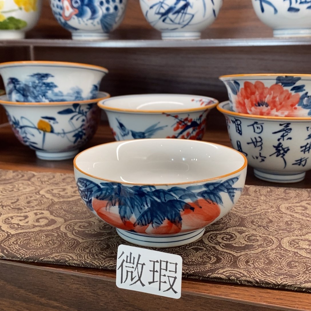 釉下彩手工绘制手工绘制