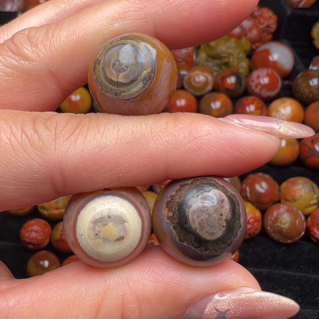 玛瑙/玉髓未镶嵌战国红