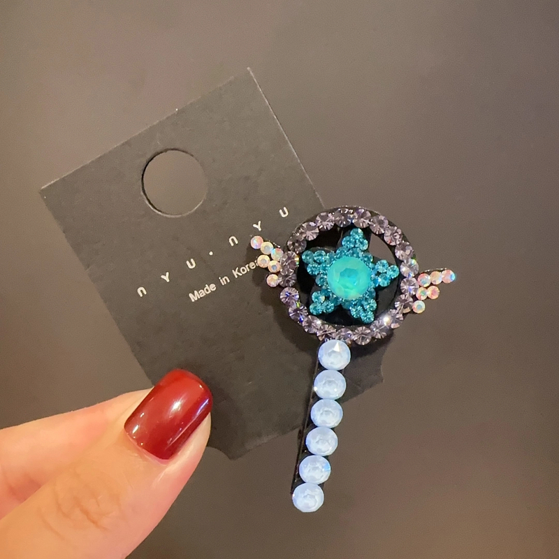 韩国施家水晶鸭嘴夹高档发夹网红发卡轻奢头发夹子韩版刘海夹发饰