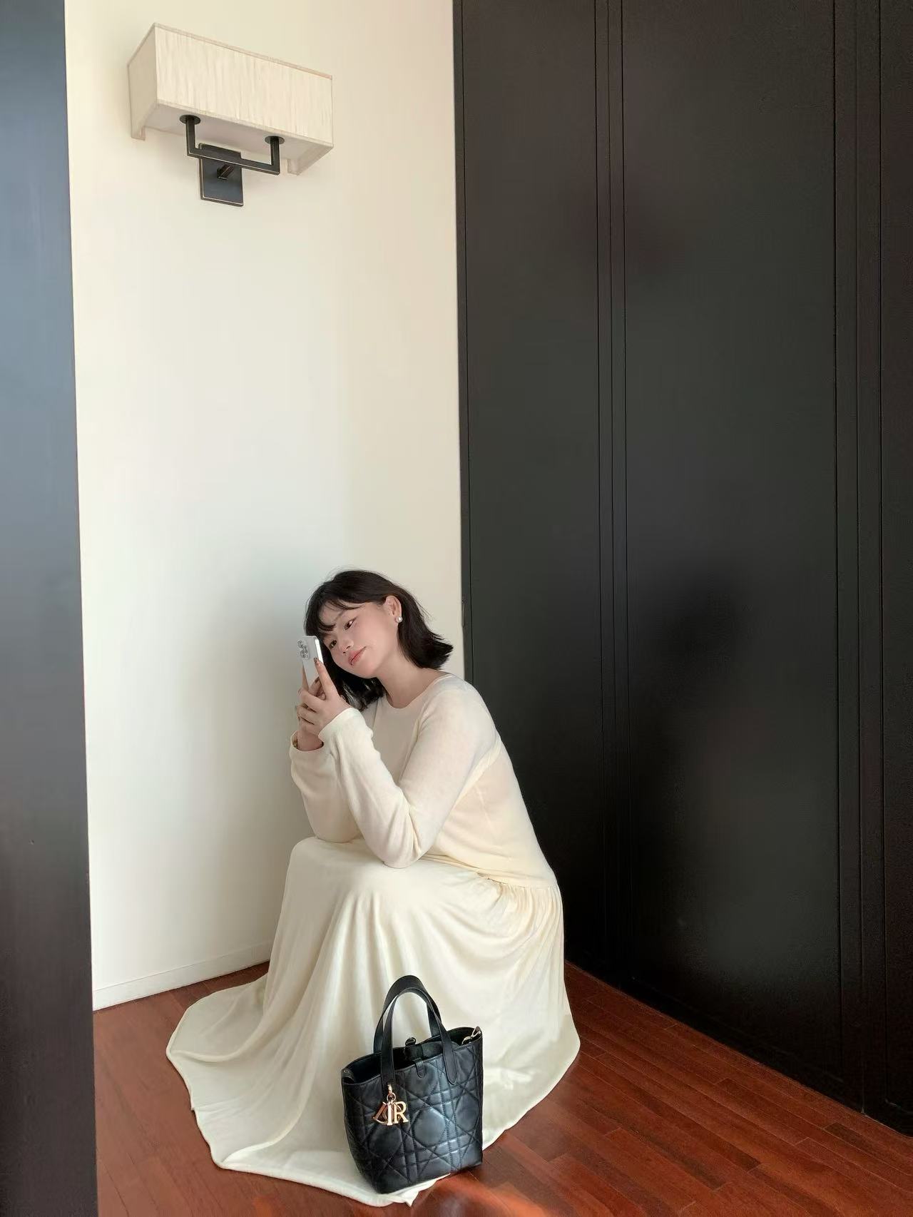 月半鱼【山野颂-半裙】慵懒松弛感毛织裙女秋季独特超好看显瘦长裙
