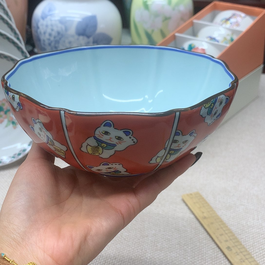 摆件瞄*姐青子瓷器质量好好面碗