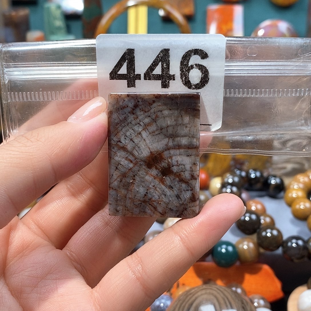硅化玉天然北票硅化玉牌子未镶嵌