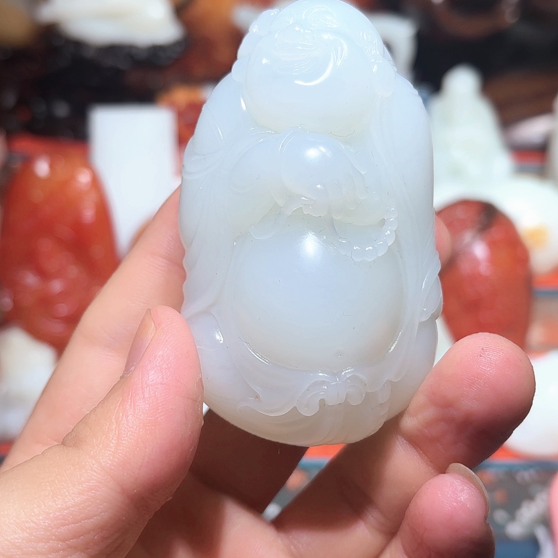 和田玉未镶嵌挂件