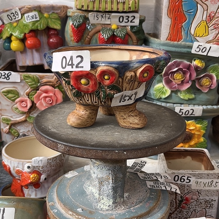 粗陶材质多肉花盆