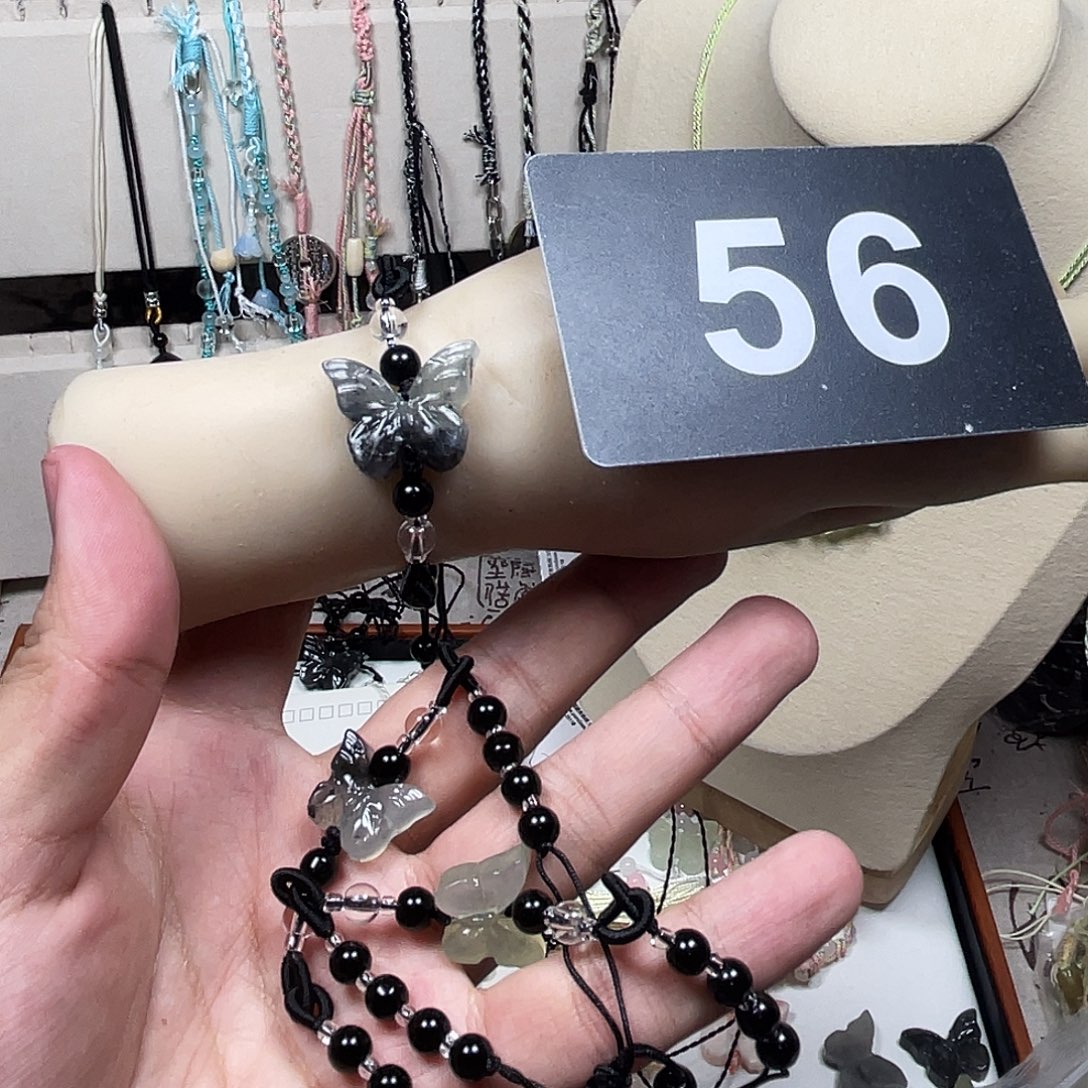 蛇纹石玉合金颈饰