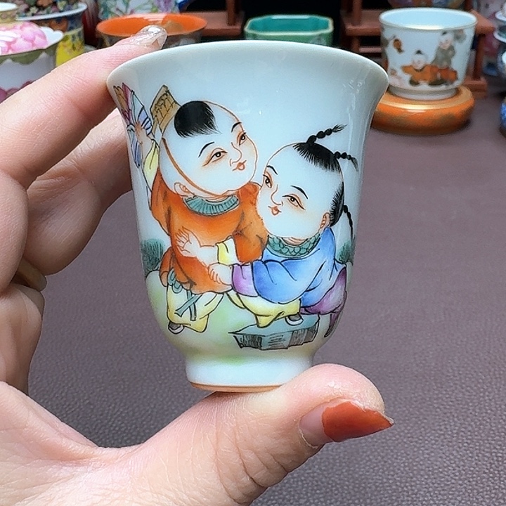 瓷片景德镇仿古手工制作精品展示