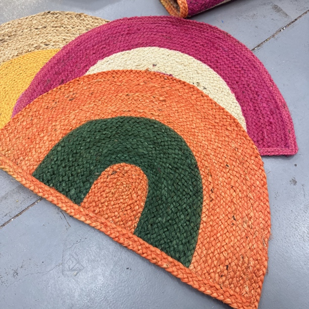 印度黄麻门口地毯（直播间选色）