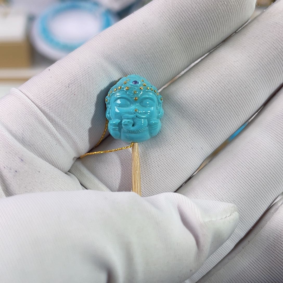 未镶嵌绿松石珠宝奇石