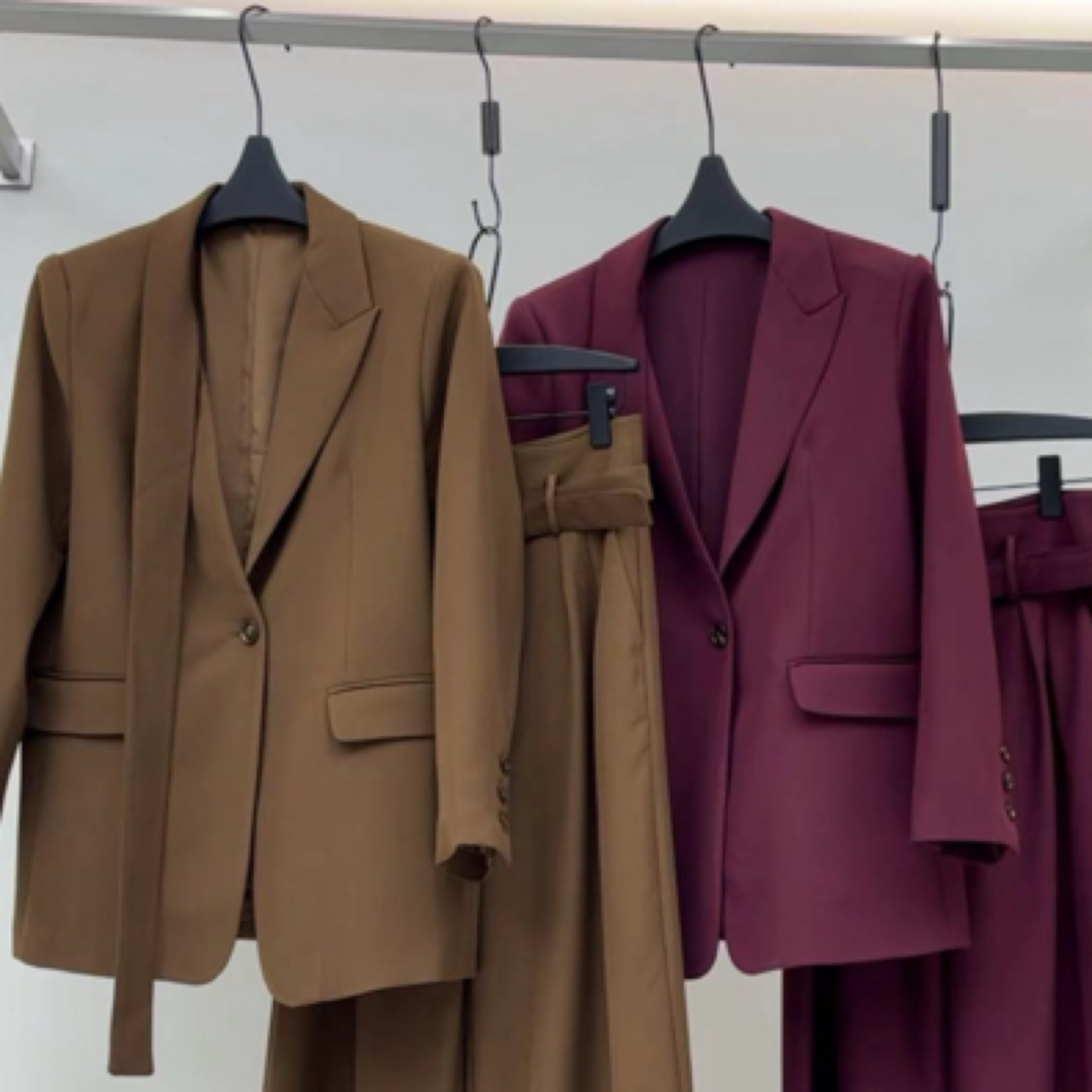 气质轻熟风西装外套高腰显瘦半身裙两件套装春秋穿搭